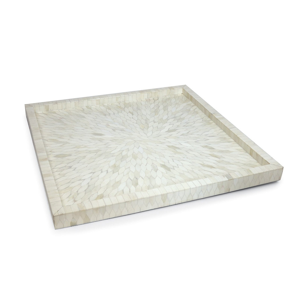 White Mosaic Bone Tray