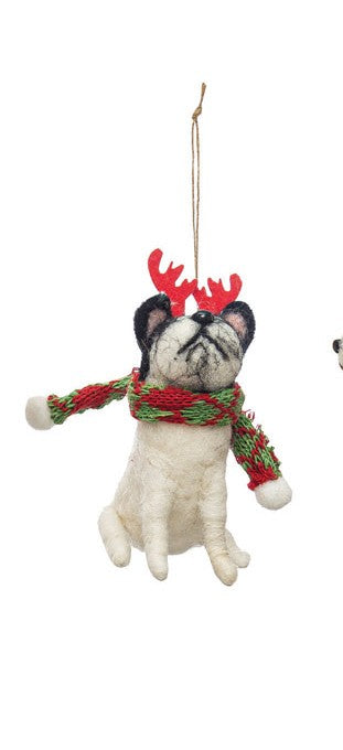 White Dog Ornament