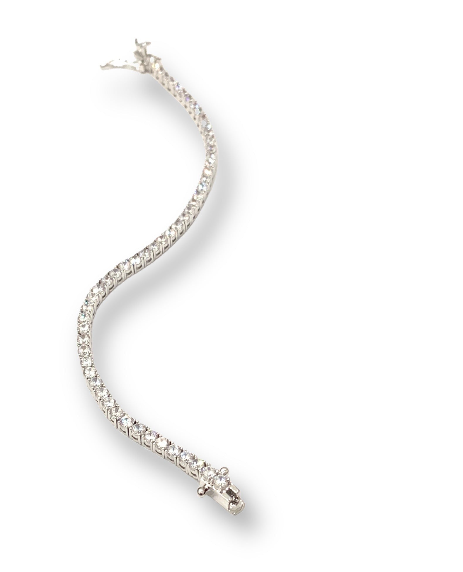 White Gold London Tennis Bracelet