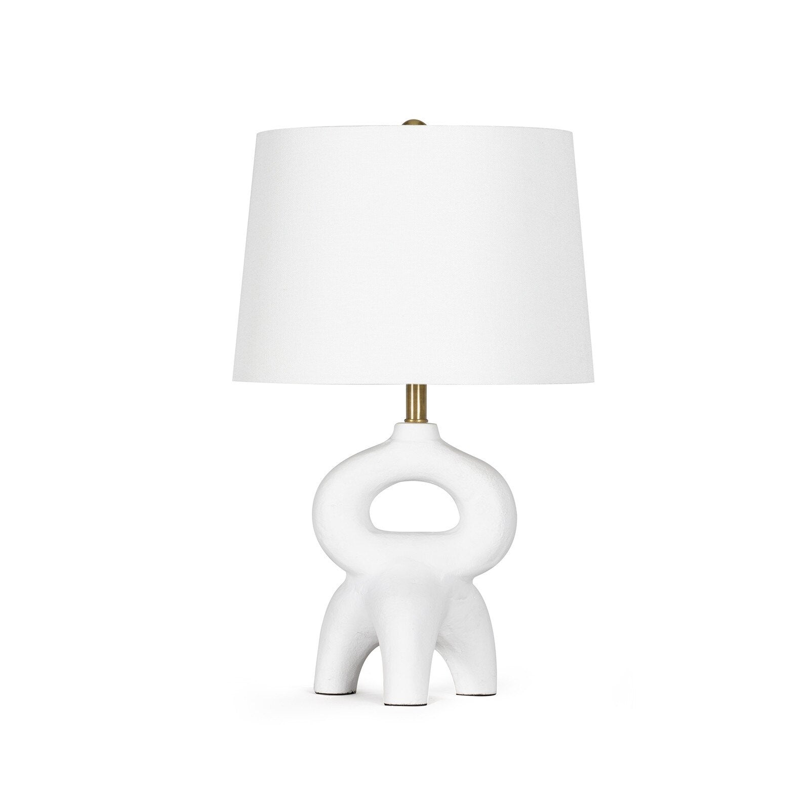 White Sculptural Mini Lamp