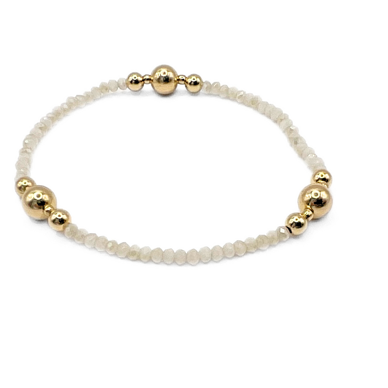 White Nantucket Shimmer Bracelet