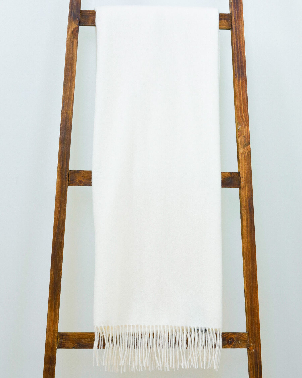 White Cashmere Blend Throw