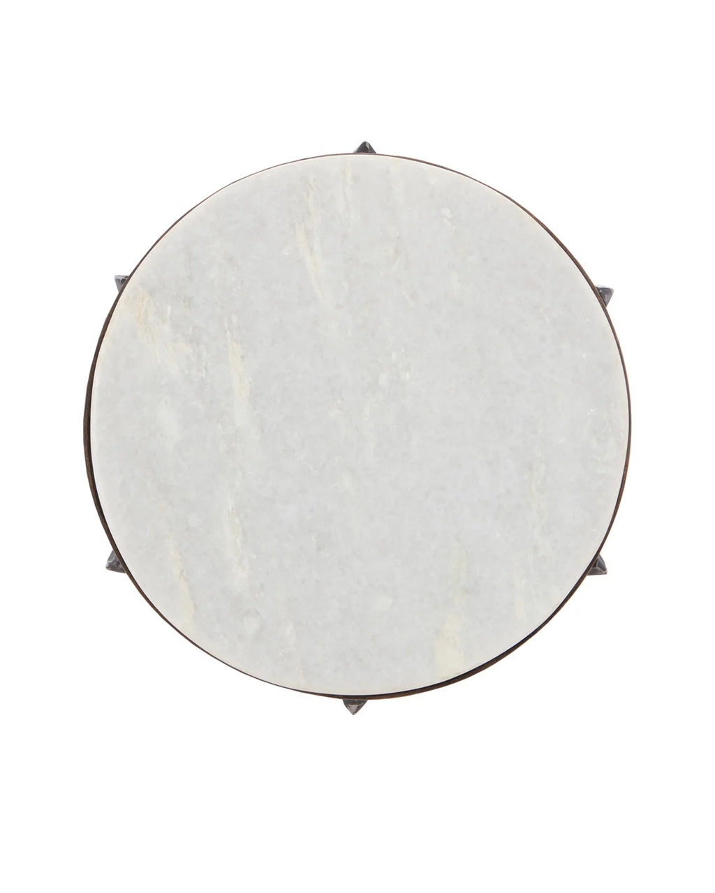 Black Iron & Marble Drinks Table