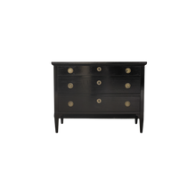 Load image into Gallery viewer, Black Painted XVI Style Commode