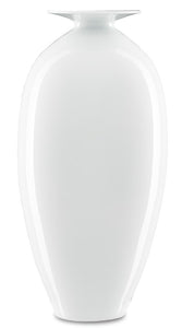Tall White Porcelain Vase