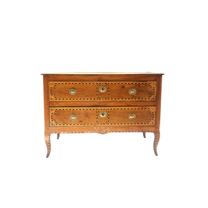 Mid 1800s Walnut Commode with Inlay