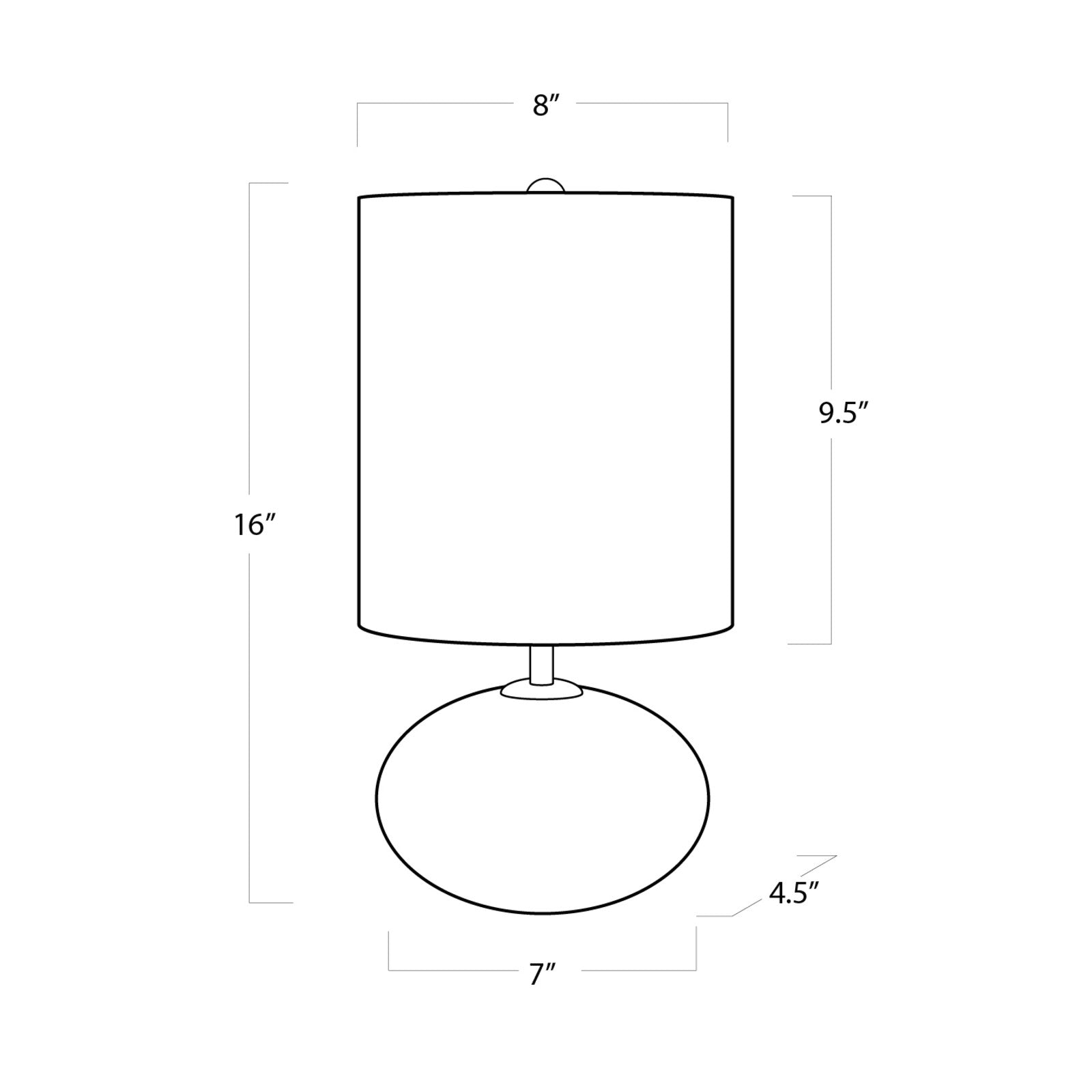Concrete Orb Mini Lamp
