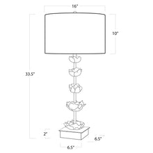 Load image into Gallery viewer, Gold Metal Flowers Table Lamp