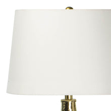 Load image into Gallery viewer, Polished Brass Lamp with Round Base