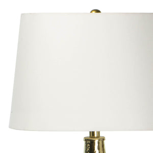 Polished Brass Lamp with Round Base