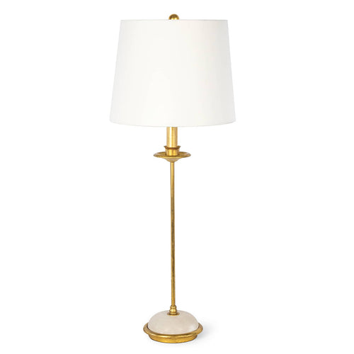 Stem Buffet Lamp with Alabaster Base