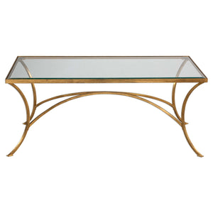 Arched Gold Coffee Table