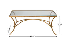 Load image into Gallery viewer, Arched Gold Coffee Table