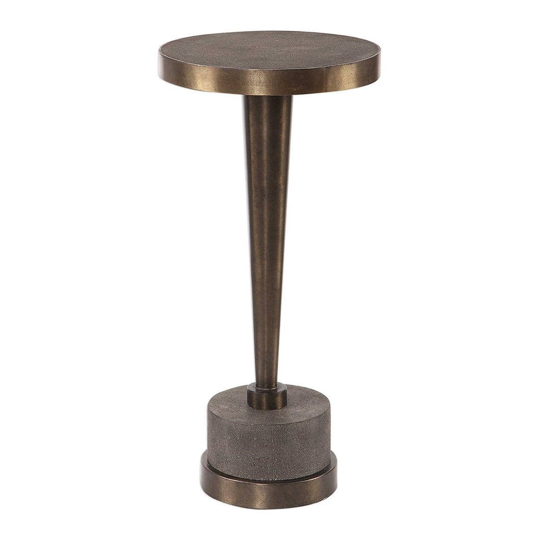 Bronze Steel Accent Table