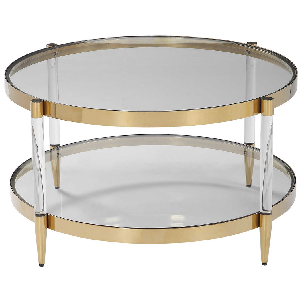 Glam Glass Coffee Table