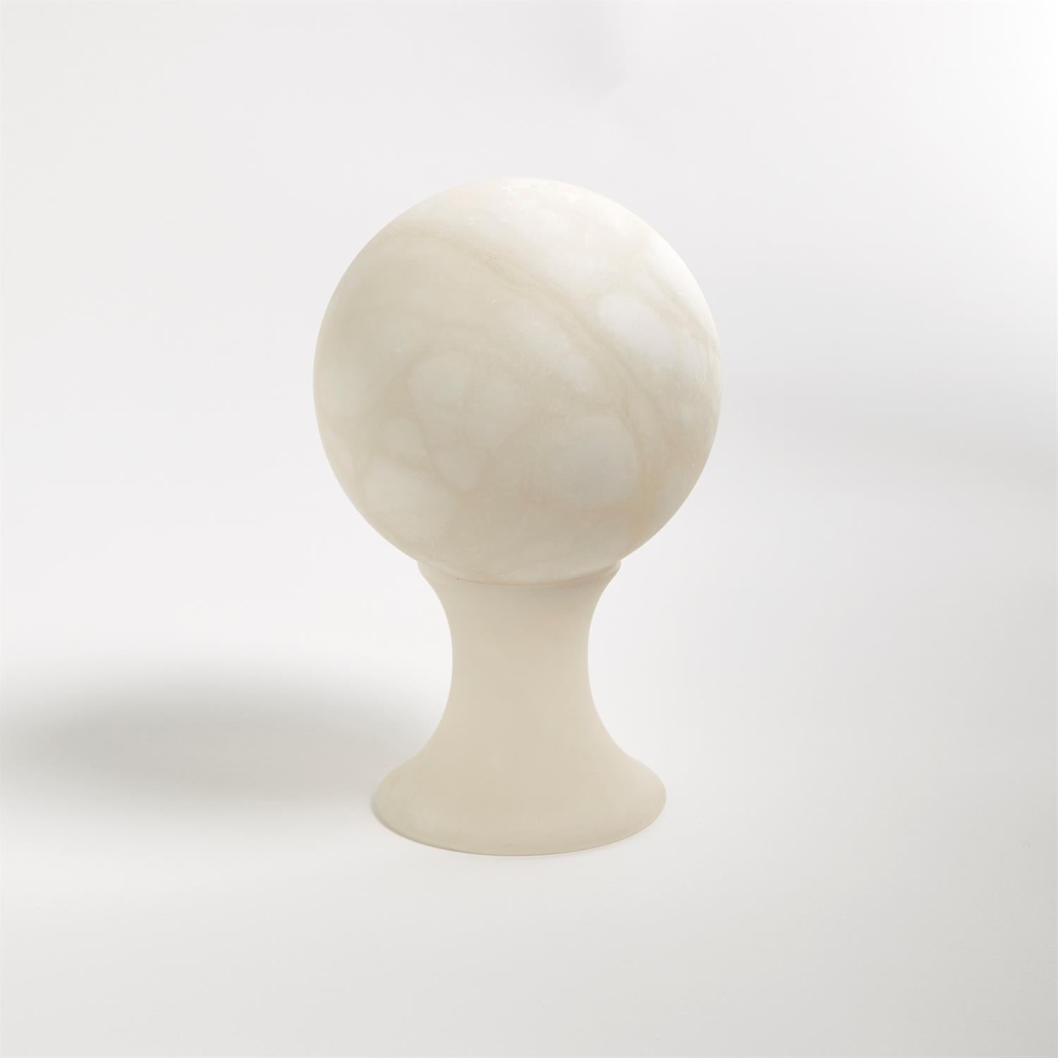 Large Alabaster Sphere Stand