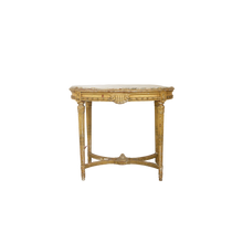 Load image into Gallery viewer, Oval Side Table White Marble Top 34x25.5x29