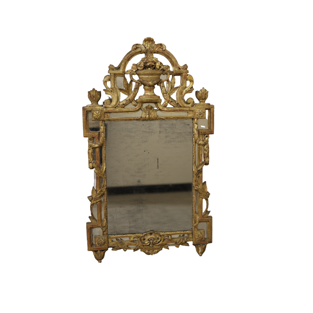 18th C Gilded Wood Mirror