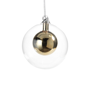 4.75" Double Glass Ball Ornament