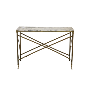 Brass & Marble Console