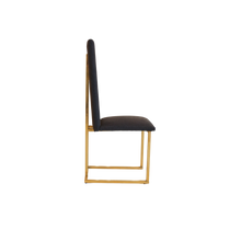 Load image into Gallery viewer, Brass-backed dining chair from Italy
