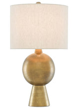 Load image into Gallery viewer, Brass Rounded Table Lamp