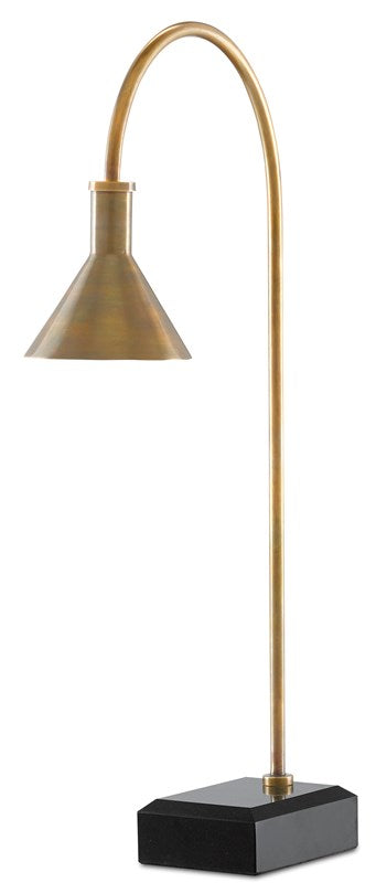 Brass Goose-Neck Desk Lamp