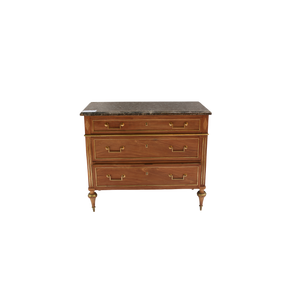 Bleached Parisian Commode Black Marble top
