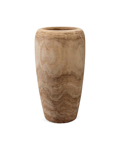 Small Light-Washed Wood Vase