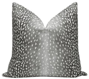 Antelope Linen Charcoal Pillow