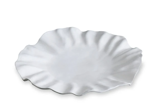VIDA Bloom White Round Platter