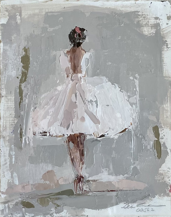 Geri Eubanks - Ballerina In White (15 x 14)