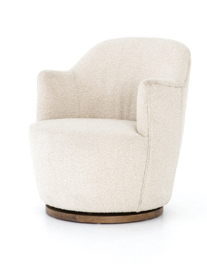 Natural Swivel Chair 26x31.5x31"H