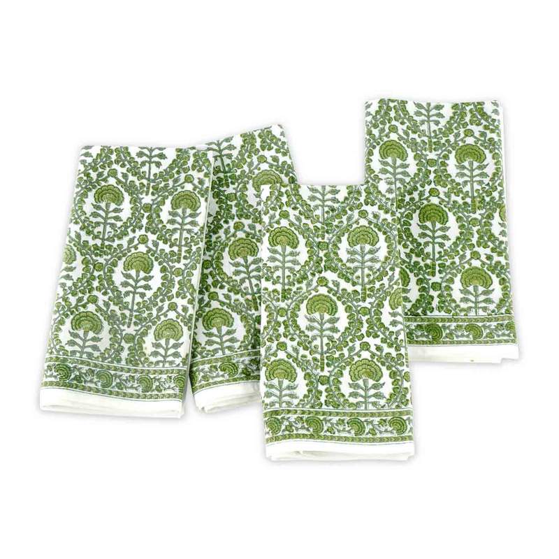 Green Decorative Napkins - Set of 4