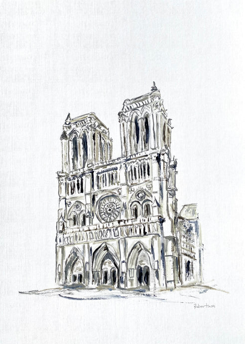 Sarah Robertson - Cathedrale Notre Dame de Paris - (24 x 18)