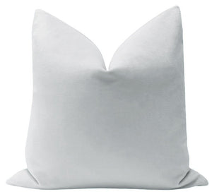 Dove Grey Velvet Pillow