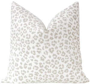 Stone Cougar Linen Pillow