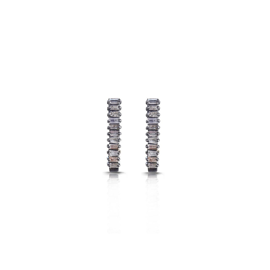 Baguette Bar Stud Earrings