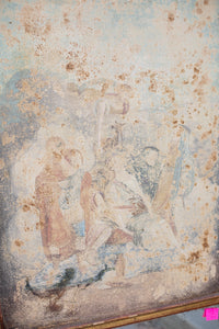 Trumeau with Faded Oil Painting late 1700s