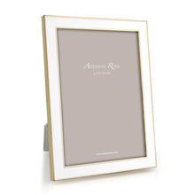 Load image into Gallery viewer, 4x6 White &amp; Gold Trim Frame