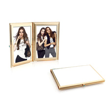Load image into Gallery viewer, 2x3 White &amp; Gold Travel Frame