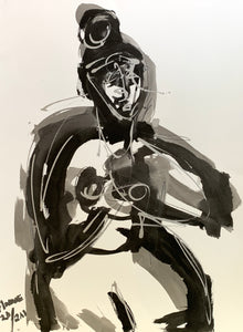 Anne Darby Parker - Figure with Bun (24 x 18)