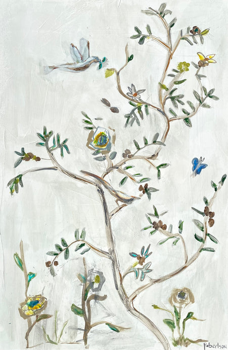 Sarah Robertson - Garden Birds and Butterflies 6 (36 x 24)