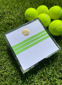 Tennis Gold Foil Note Pad