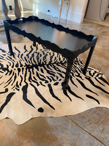 Black painted French coffee table