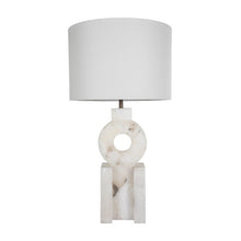 Load image into Gallery viewer, Carved Natural Alabaster Table Lamp