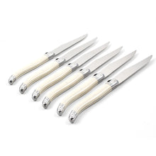 Load image into Gallery viewer, Laguiole Ivory Platine Steak Knives