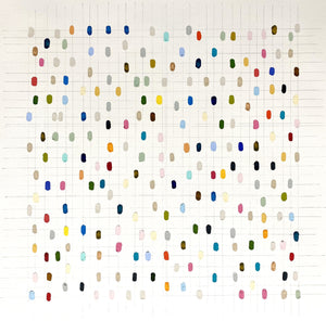 Colleen Leach - Laps Around the Sun (41.5 x 41.5)