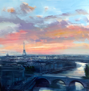 Craig Mooney - Morning Light in Paris (44 x 44)