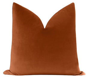 Classic Velvet Pillow Terracotta